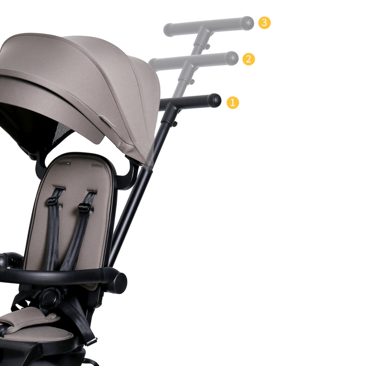 Foryourlittleone Xplor 6 in 1 Foldable Trike - Grey Olive (10m-4y)